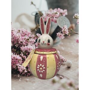 Johanna Parker Carnival Cottage Bunny Canister